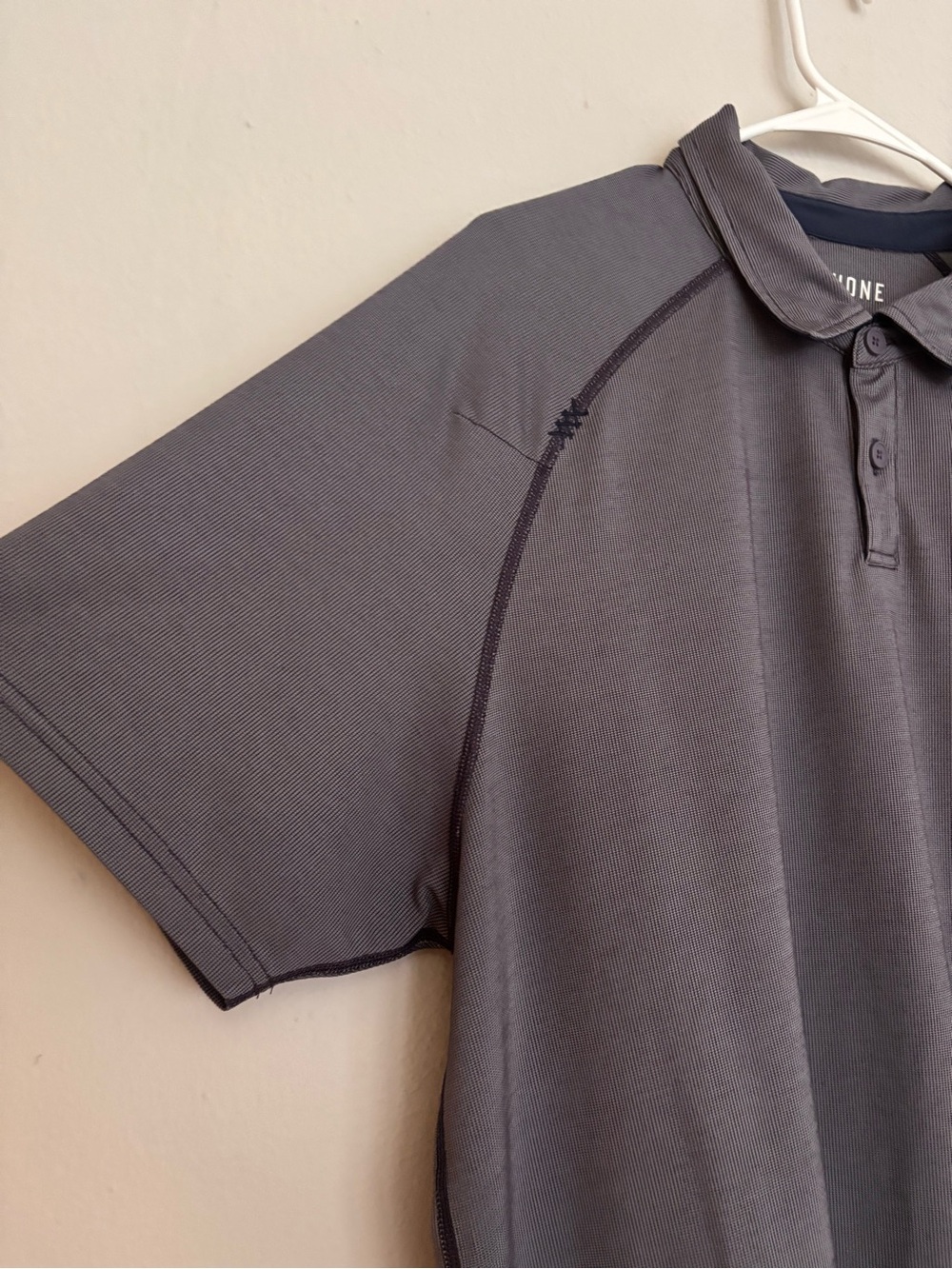 Rhone Men's Gray Delta Pique Polo XL - Picture 3 of 7